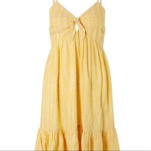 Accessorize Yellow Striped Tie Dress Size Small